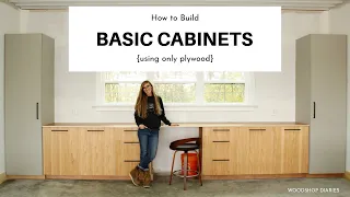 How to Build Basic Cabinets--Using ONLY PLYWOOD!