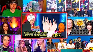 🤯Danzo The New Sixth Hokage!!🔥Sasuke Attacks Tobi⚡Shippuden 197 REACTION MASHUP 疾風伝 海外の反応