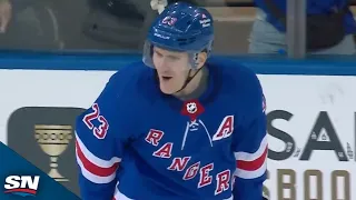 Adam Fox Wins It In OT To Make It 100 Points For Rangers, 800 Wins For Laviolette