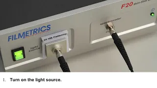 How to Measure Film Thickness using the Filmetrics® F20 Thin-Film Analyzer