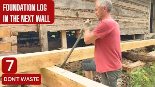 I am replacing the foundation log in the next wall. Renovation of wooden house part.7