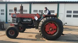 Massey Ferguson MF1150 V-8 @ HappyOldIron Antique tractors in Belgium