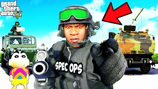 Franklin JOIN SPECIAL FORCES In GTA 5 | SHINCHAN and CHOP