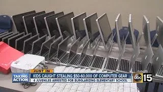 Kids caught stealing computer equipment from Valley school