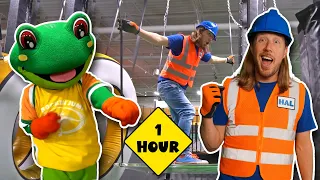 Handyman Hal Kids Show | Indoor Trampoline Park | Fun Videos for Kids