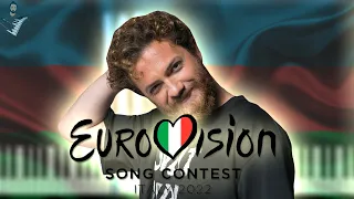 Nadir Rustamli - Fade To Black - Azerbaijan 🇦🇿 - Eurovision 2022 | Piano + Partitura / Karaoke /MIDI