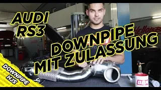 Downpipe mit Zulassung! Wir verbauen eine HJS Downpipe für einen Audi RS3! - Hellobbm