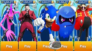 Sonic Dash - Sonic vs All 4 Bosses Battle Eggman Zazz Dr.Robotnik Bash Pacman - Run Gameplay