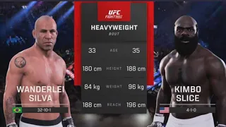 UFC 5 Wanderlei Silva Vs Kimbo Slice - Outrageous #UFC Heavyweight Fight English Commentary PS5