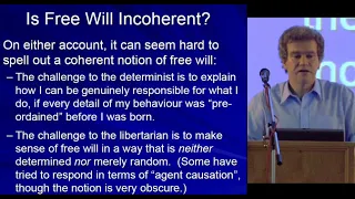 Free Will - General Philosophy (Peter Millican)