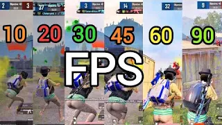 10 FPS Vs 90 FPS challenge | FPS DIFFERENCE!! | xiaomi redmi note 8 pro PUBG MOBILE