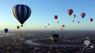 Hot Air Balloon Flight Over Central London, June 2015, GoPro HD