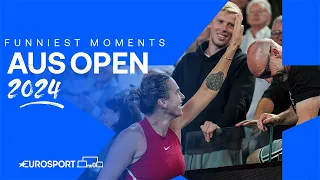 🤣😆 The FUNNIEST viral moments of the 2024 Australian Open 🇦🇺