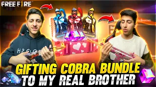 Gifting Cobra Bundle To My Real Brother 20,000 Diamond Spin Crying Moment - Garena Free Fire