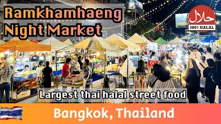 Rangkamheng Night Market | Part 01 | Thai Halal Street Food Bangkok
