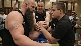 Armwrestling. SCHOOLBOY VS Monster Michael Todd.