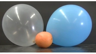 Not all balloons pop when squirted with an orange peel