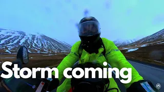 500 km Race against the Storm / Iceland Motorcycle Trip EP.10 (Yamaha XJ 600)