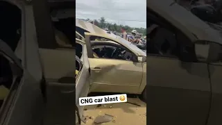 CNG Car hui blast 😭 #shorts #youtubeshorts #viral #car #blast