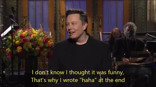 Elon Musk Monologue | SNL | Talks about why he loves Saturday Night Live