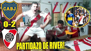 Boca 0 vs RIVER 2 | Reacción de Hinchas de RIVER | Superclásico