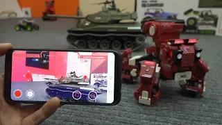 БОЕВОЙ FPV РОБОТ УПРАВЛЯЕМЫЙ ЧЕРЕЗ ТЕЛЕФОН ... RC robot GJS Geio