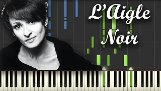 L'Aigle Noir - Barbara (Piano Tutorial) [Synthesia]