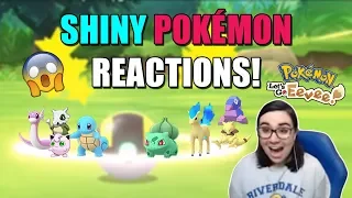 POKEMON LET'S GO SHINY REACTION COMPILATION!