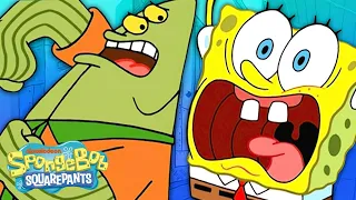 SpongeBob Meets Flats the School Bully 😟 | SpongeBob