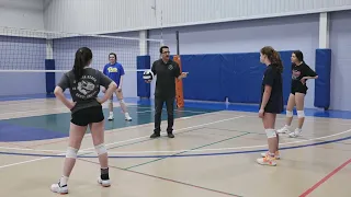 Volleyball Serve Receive to Target Drill