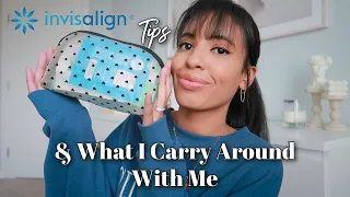 Invisalign Tips (cleaning, managing pain, etc) & What I Carry Around With Me 2022