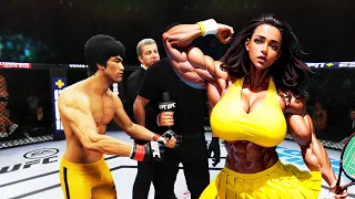 PS5 | Bruce Lee vs. Muscular Tennis Girl (EA Sports UFC 4)