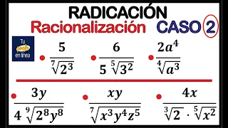 RADICACIÓN 12: Racionalización (Caso 02)