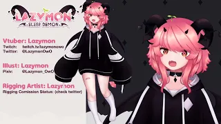 [Live2D Vtuber] Lazymon V.4 [Model Showcase]