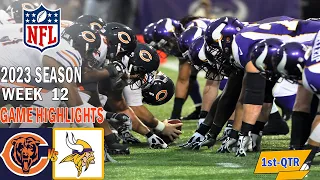 Chicago Bears vs Minnesota Vikings GAME HIGHLIGHTS 1st 11/27/23 Week 12 | NFL Highlights Today