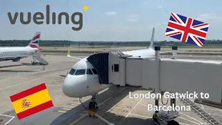 TRIP REPORT | VUELING | AIRBUS A321 |VY7833 | LONDON GATWICK TO BARCELONA