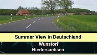 Summer view in Wunstorf - Outside Street view Lower Saxony in Germany