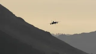 Low flying action from Smaithwaite, 07-02-2024. RAF Typhoons, Hawk and Texan, USAF F15Es. (4K)