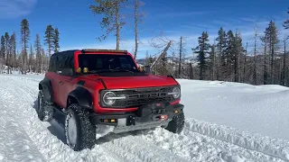 Goofing Around in my Bronco Raptor on Mormon Emigrant and Silver Fork - January 2024