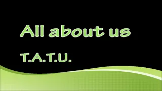 All about us - T.A.T.U. (Karaoke) Duet