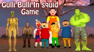 Squid Game In Gulli Bulli Life Mummy Hulk Rod & jason  |Gulli Bulli | Squid Game | Make Joke Ultra
