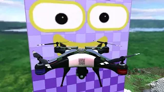 NUmberBLocksfrom ONE to BILLION on POLICE dron