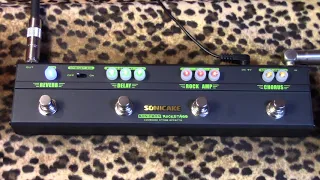 Sonicake ROCKSTAGE multi effect pedal Sonicbar Series (high gain, chorus, delay, verb)