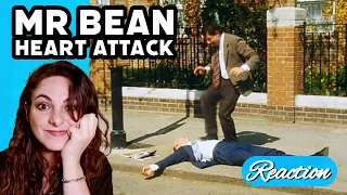 American Reacts - MR BEAN - Heart Attack First Aid