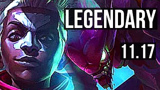 EKKO vs KHA'ZIX (JUNGLE) | Rank 2 Ekko, 14/1/5, 70% winrate, Legendary | JP Challenger | v11.17