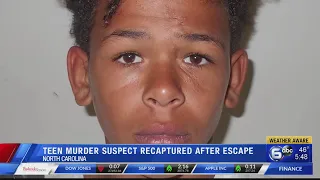 13-year-old N. Carolina double murder suspect back in custody after escape