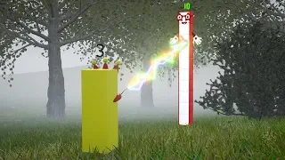 What a magic happens here! Numberblock Three has found Magic Wand.