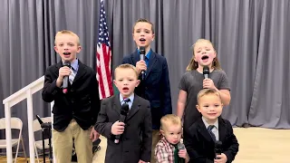 Nothing But the Blood Of Jesus! Family Gospel Singing. Kids singing A cappella Harmony.