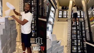 Floyd Mayweather Has 100 Pairs Of New Air Force Ones Stacked To The Ceiling In His Master Closet! 👟