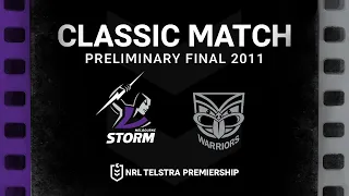 SJ with the play! | Storm v Warriors Preliminary Final 2011 | Classic Match Replay | NRL